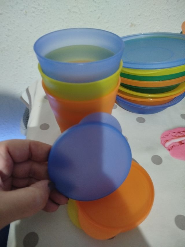 Vajilla camping multicolor