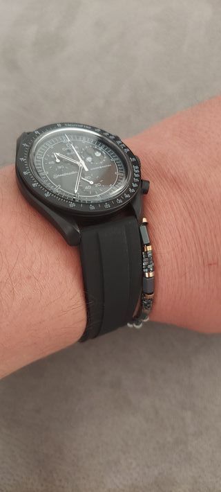 cinturino strap per orologio swatch omega moon