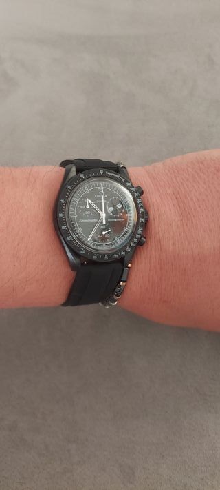 cinturino strap per orologio swatch omega moon