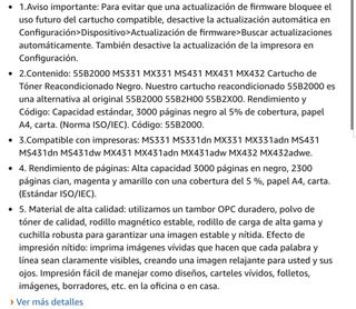 NUEVO!. CON CHIP Tóner MS331 MX331 MS431 MX431