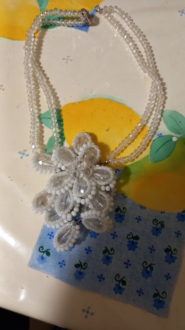 Collana Perle Bianche