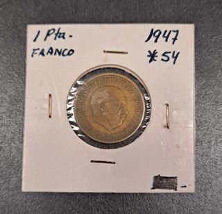 1 Peseta Franco 1947 *54 Moneda