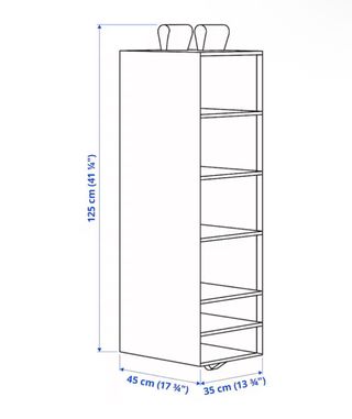 Organizador para colgar SKUBB negro