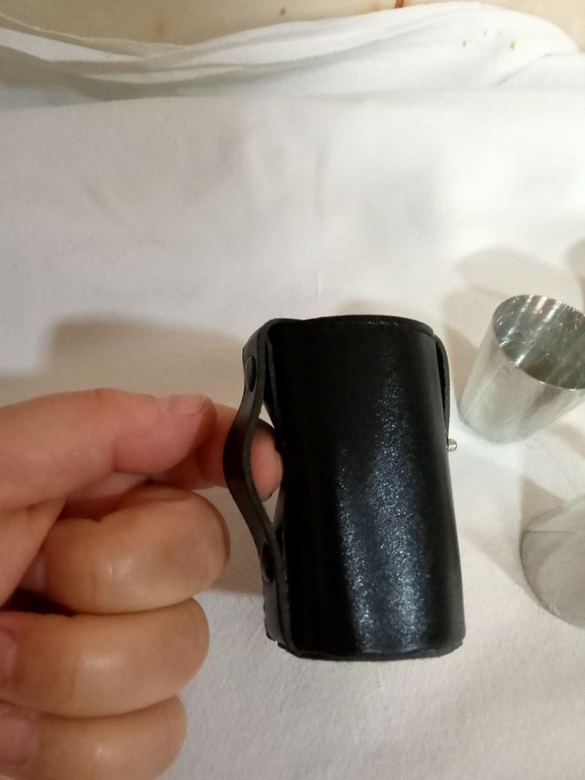 Set 4 vasos chupitos metal + estuche