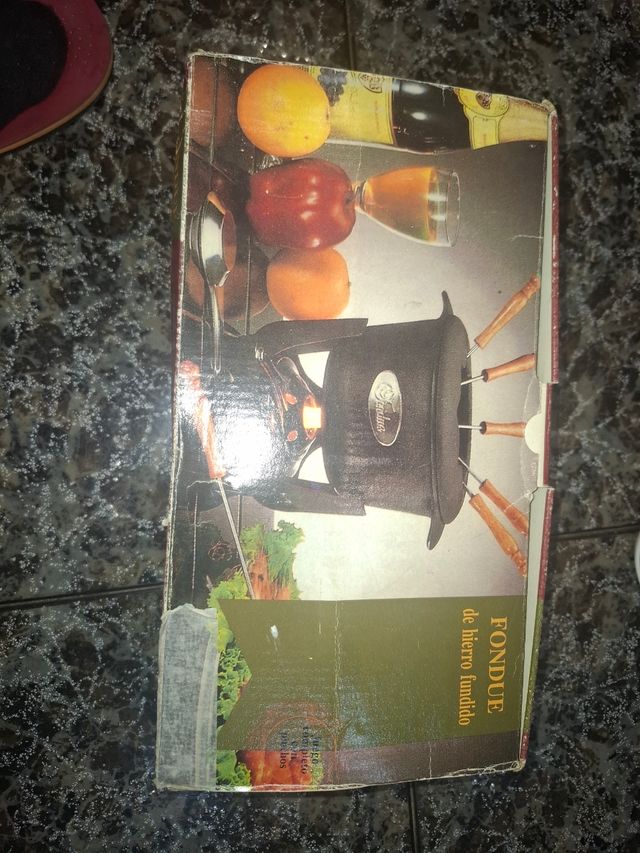 Juego fondue hierro fundido