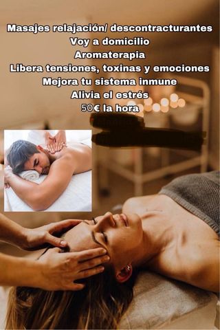 Masajes relajación a domicilio