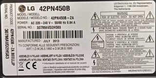 TV LG 42" TDT FullHD Como nueva. Cable HDMI 2.0.