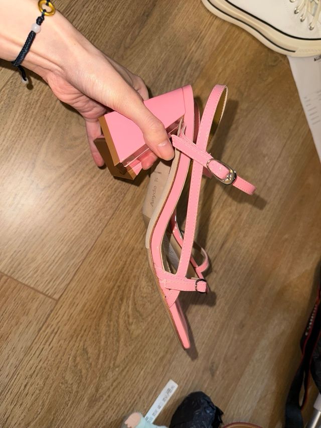 Sandali Aeyde Hilda rosa 75mm