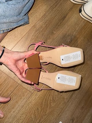 Sandali Aeyde Hilda rosa 75mm