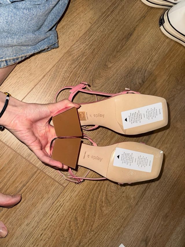 Sandali Aeyde Hilda rosa 75mm