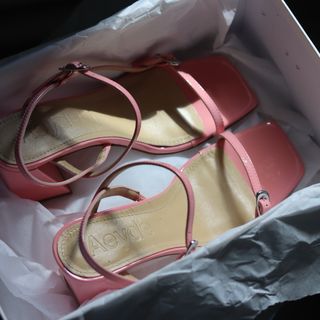 Sandali Aeyde Hilda rosa 75mm