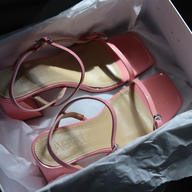 Sandali Aeyde Hilda rosa 75mm