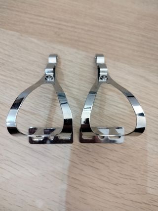 Calapies rastrales pinzas bicicleta pedales