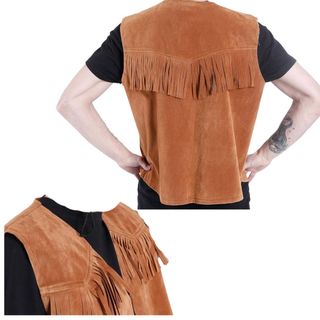 Sombrero Cowboy, Chaleco y Pañuelo Adulto Talla XL