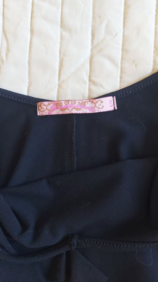 Vestido negro asimétrico Stradivarius XS