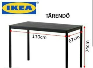 Mesa Ikea Tarendo negra