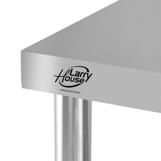 TAVOLO DA LAVORO LARRYHOUSE IN ACCIAIO INOX 180X70X85 CM