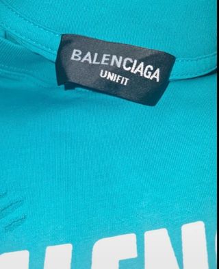 Maglietta Balenciaga Turchese