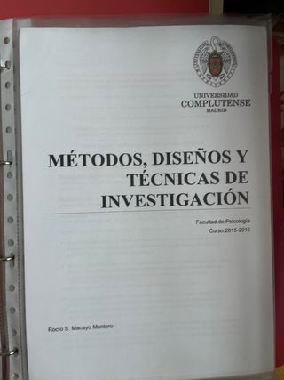 Apuntes del Grado en Psicología cursos 1º y 2º