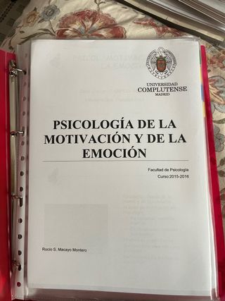 Apuntes grado en psicologia curso 1 y 2