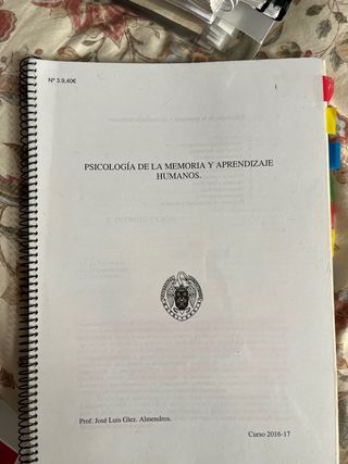 Apuntes grado en psicologia curso 1 y 2