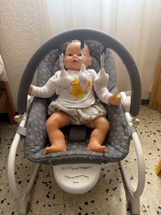 Hamaca mecedora Jane Star, gris