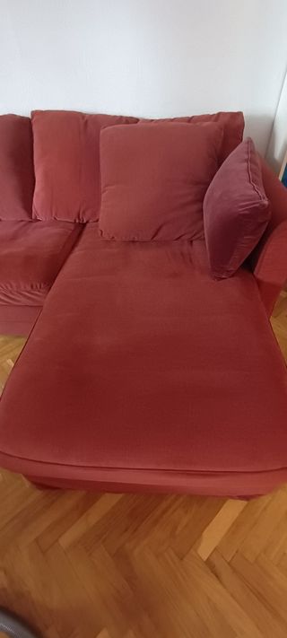 Fundas Sofá con Chaise longue Ikea Gronlid rojo