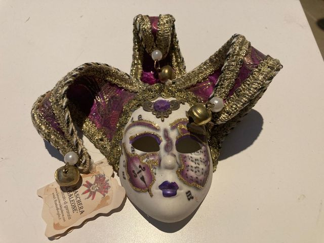 Auténtica Máscara Veneciana Vintage
