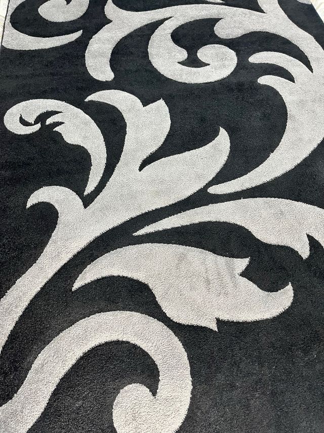 Alfombra moderna - Gris y negra
