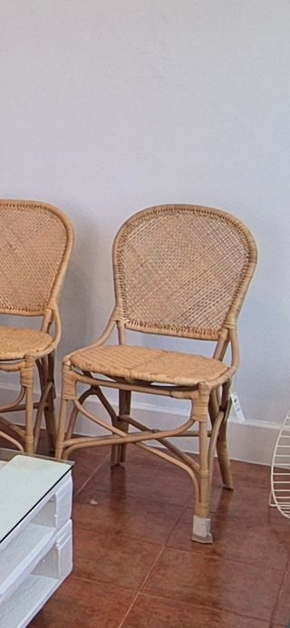 Sillas mimbre Zara Home 2 unidades