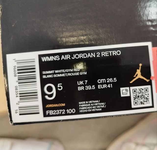 ZAPATILLAS NIKE AIR JORDAN 2 RETRO A ESTRENAR N41