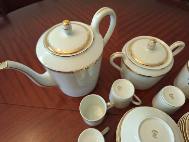JUEGO CAFE PORCELANA FINA LIMOGES