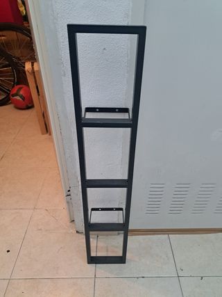 Estantería metálica negra - Porta CDs
