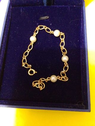 Bracciale oro vintage perle