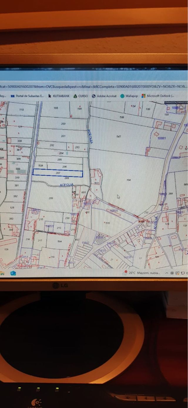 Solar rústico 4.423m² Zaragoza ( montañana)