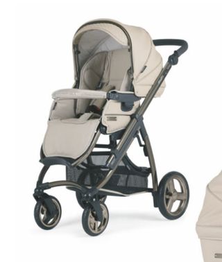 Bebecar + accesorios: capazo beige
