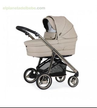 Bebecar + accesorios: capazo beige