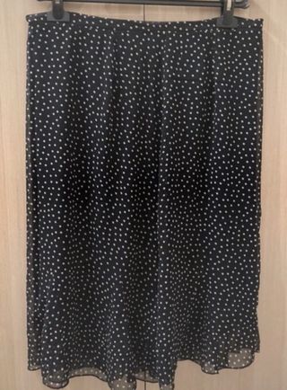 Falda lunares negra y blanca - Talla 46