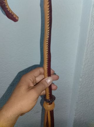 Bastón artesanal cuero