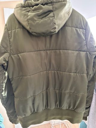 Cazadora bomber verde militar XL