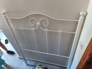 Cabecero blanco metal 90cm