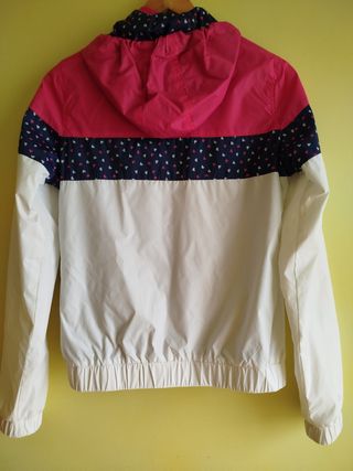 Chaqueta fina mujer rosa-blanco