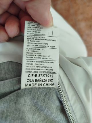 Chaqueta fina mujer rosa-blanco