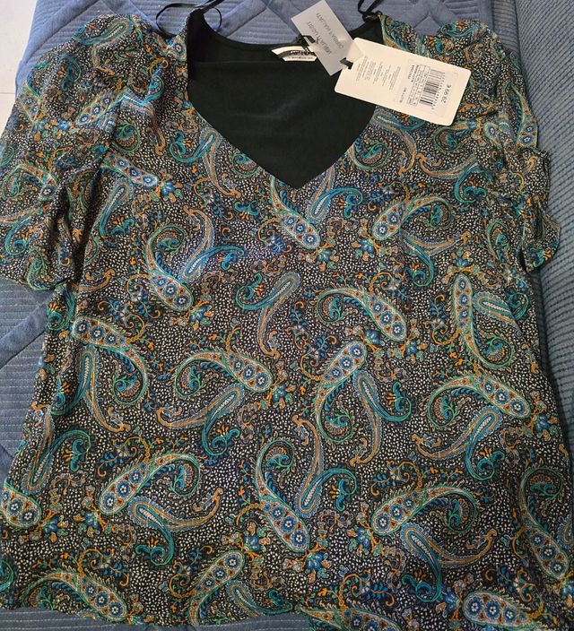Blusa Naf Naf M - Paisley