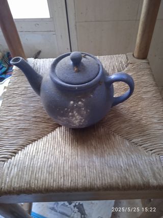 Cafetera azul vintage