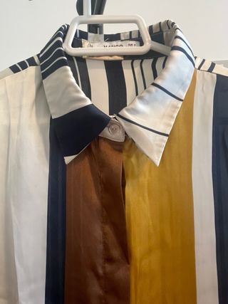 Camisa satinada Mango rayas