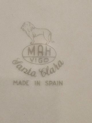 Juego postre porcelana vintage