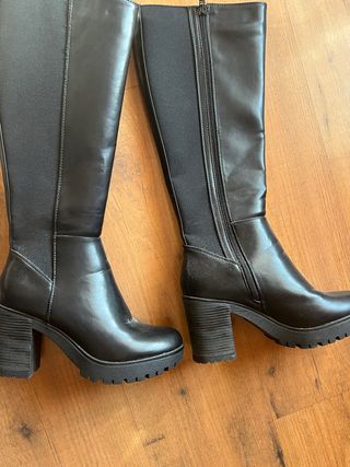 Botas altas negras tacón