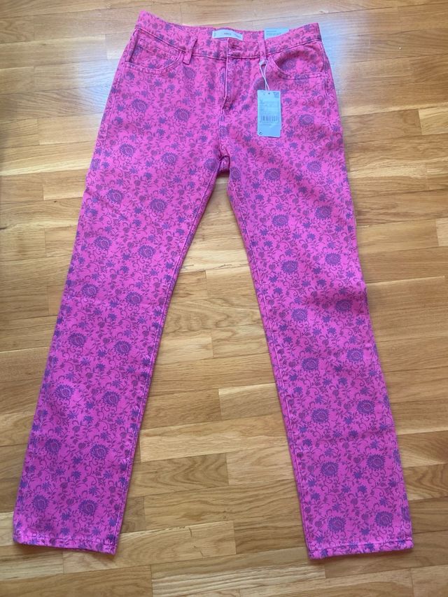 Vaqueros Mango Rosa - Talla 34