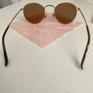 Ray-Ban originales Redondos Rosa Dorado espejados 